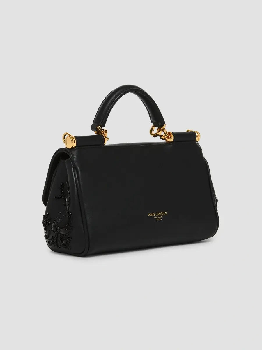 Dolce & Gabbana Women's My Sicily Floral Embroidered Top Handle Bag | Thumbnail 3