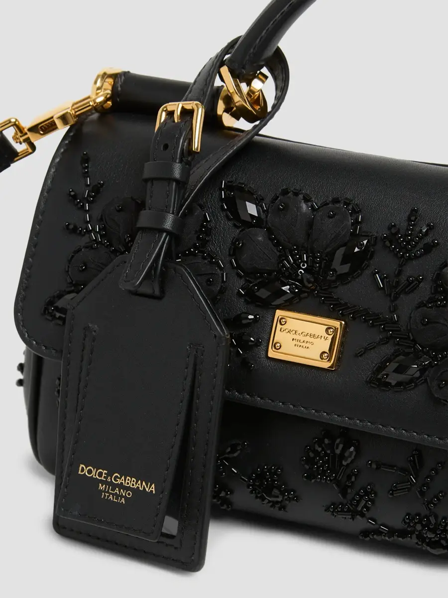 Dolce & Gabbana Women's My Sicily Floral Embroidered Top Handle Bag | Thumbnail 6