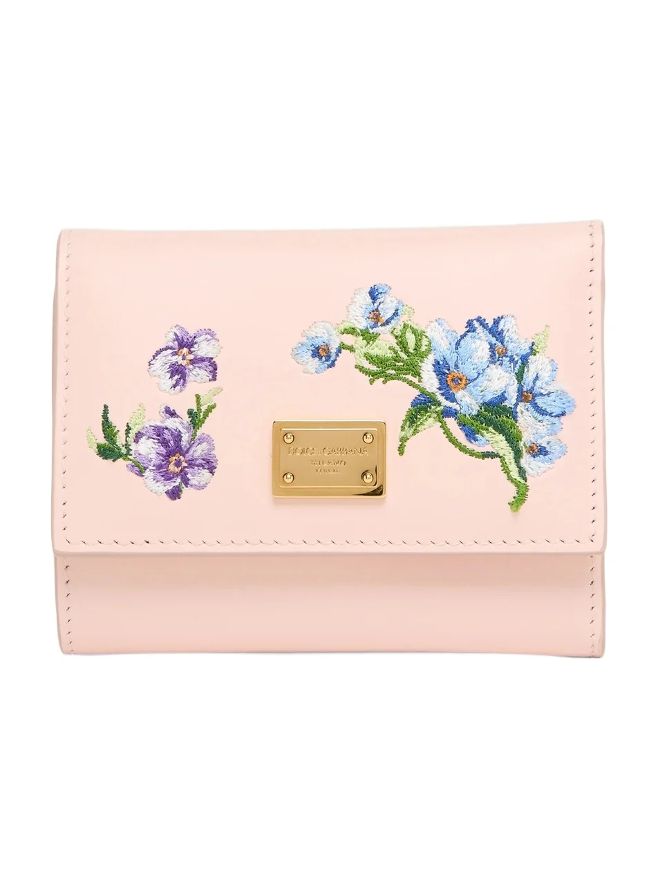 Women's Floral Leather Bifold Wallet Women's Floral Leather Bifold Wallet