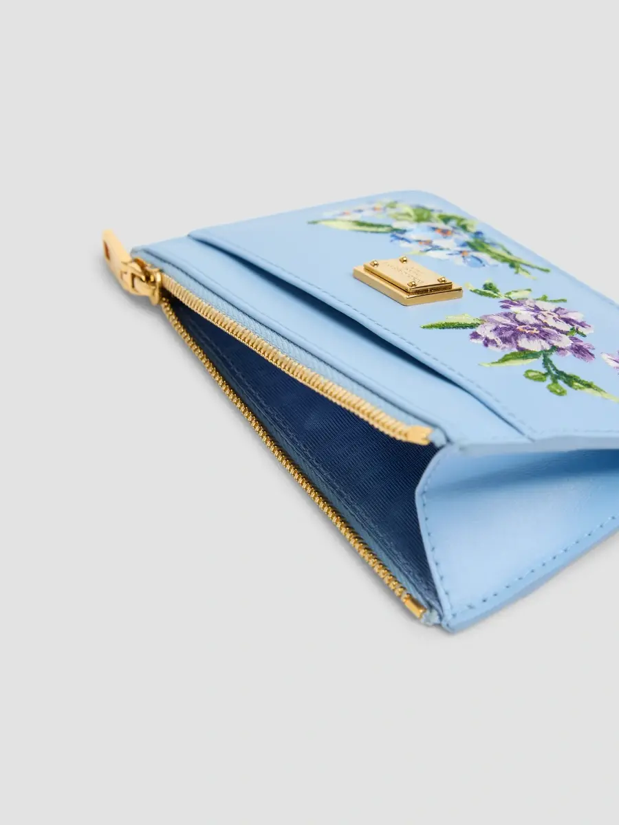 Dolce & Gabbana Women's Floral Leather Card Case | Thumbnail 4