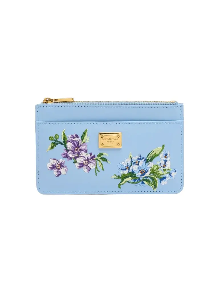 Dolce & Gabbana Women's Floral Leather Card Case