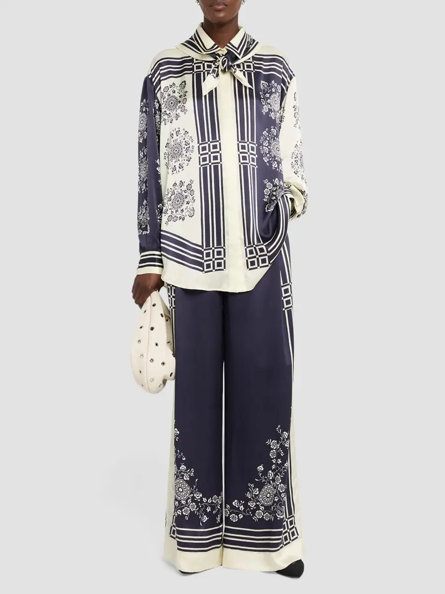 ALÉMAIS Women's Banderra Silk Scarf Shirt | Thumbnail 2 ALÉMAIS Women's Banderra Silk Scarf Shirt | Thumbnail 2