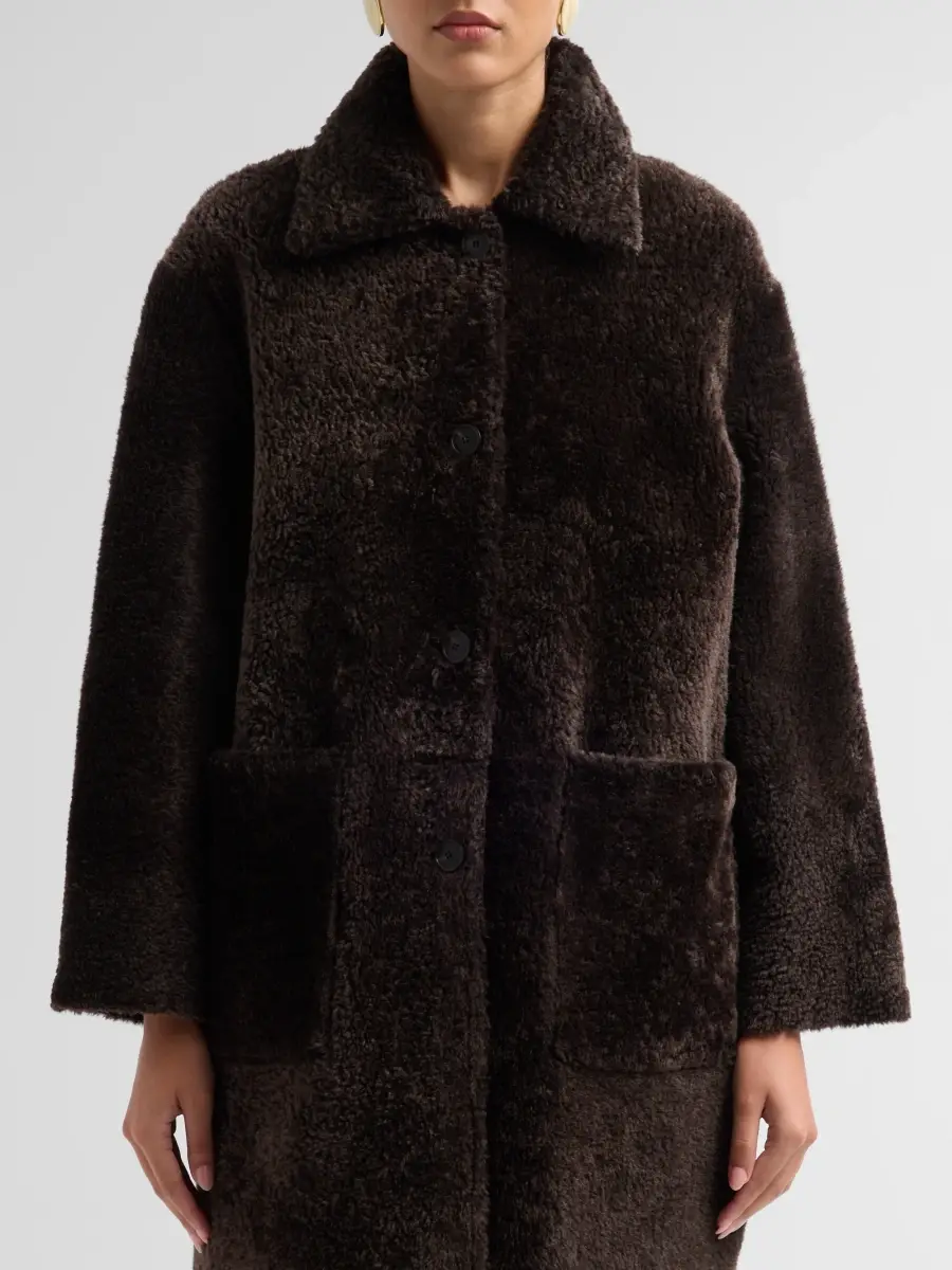 ARMA Women's Zoey Leather & Shearling Reversible Coat | Thumbnail 5 ARMA Women's Zoey Leather & Shearling Reversible Coat | Thumbnail 5
