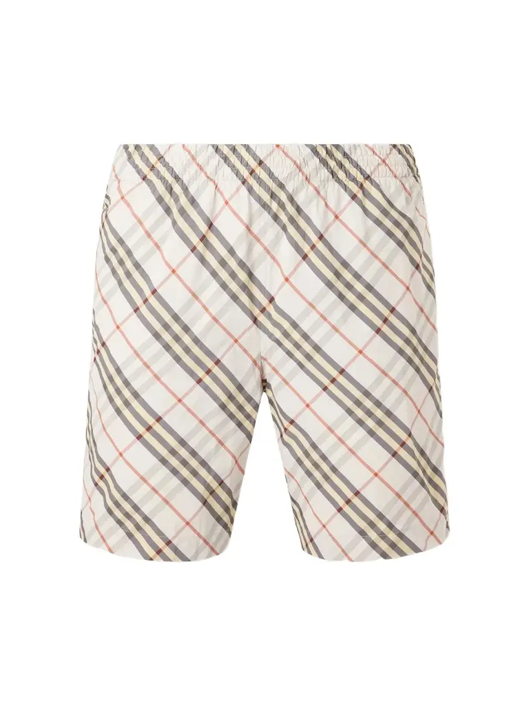 Burberry Treston Straight-Leg Mid-Length Checked Swim Shorts - Men