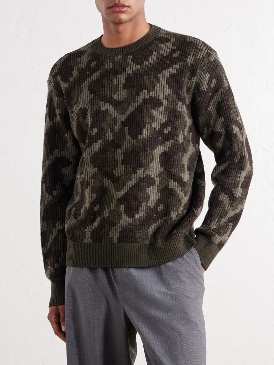 Aimé Leon Dore Camouflage-Ribbed Wool Sweater - Men | Thumbnail 3 Aimé Leon Dore Camouflage-Ribbed Wool Sweater - Men | Thumbnail 3