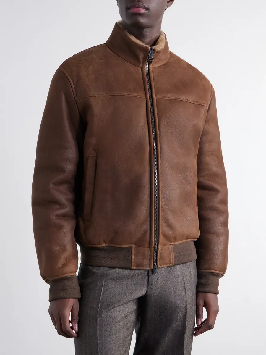 Canali Shearling-Lined Full-Grain Leather Jacket - Men | Thumbnail 3 Canali Shearling-Lined Full-Grain Leather Jacket - Men | Thumbnail 3