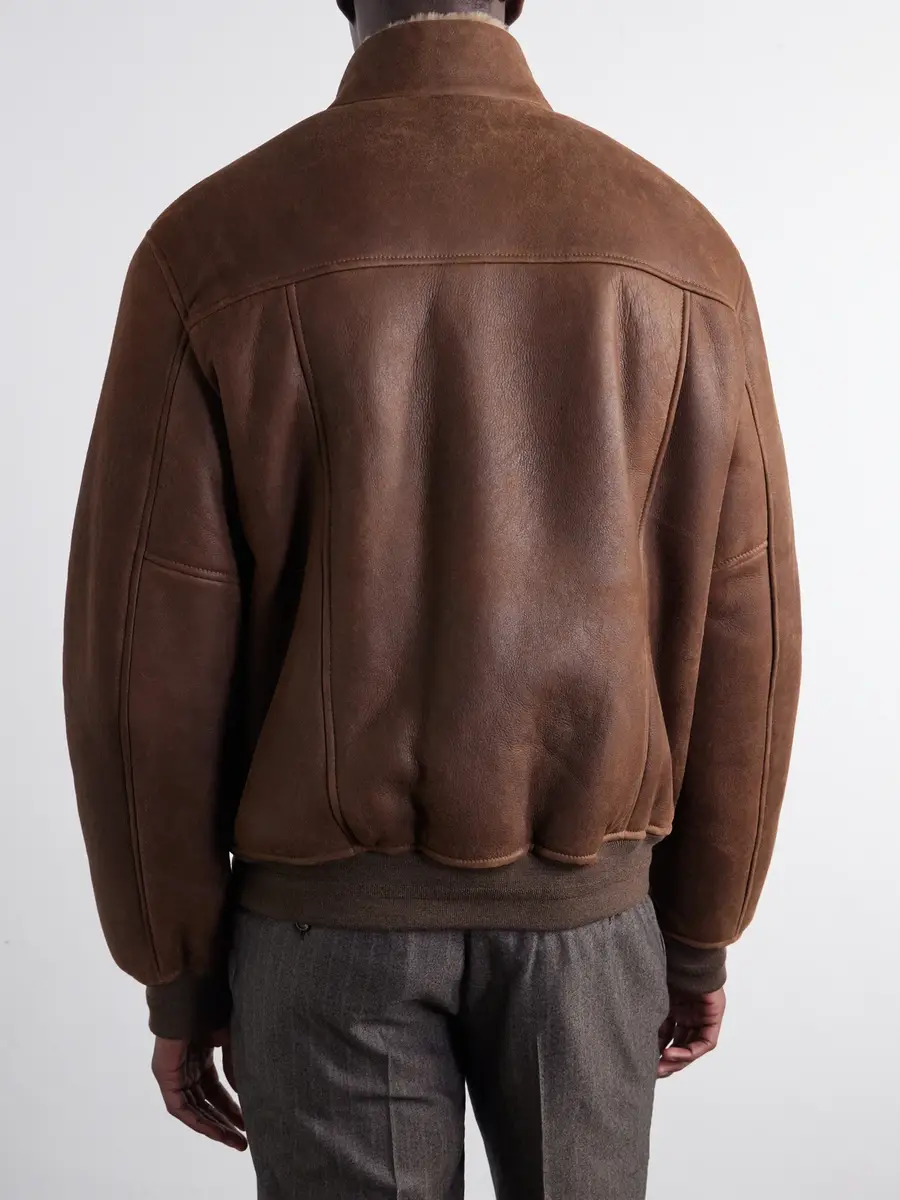 Canali Shearling-Lined Full-Grain Leather Jacket - Men | Thumbnail 4 Canali Shearling-Lined Full-Grain Leather Jacket - Men | Thumbnail 4