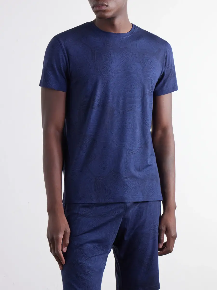 Derek Rose London Printed Modal-Blend Jersey Pyjama T-Shirt - Men | Thumbnail 3 Derek Rose London Printed Modal-Blend Jersey Pyjama T-Shirt - Men | Thumbnail 3