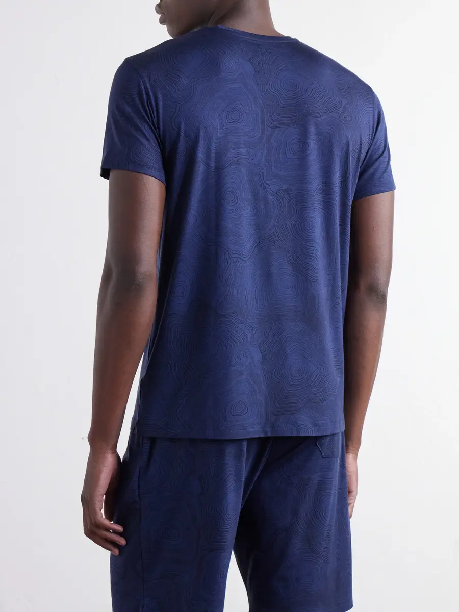 Derek Rose London Printed Modal-Blend Jersey Pyjama T-Shirt - Men | Thumbnail 4 Derek Rose London Printed Modal-Blend Jersey Pyjama T-Shirt - Men | Thumbnail 4