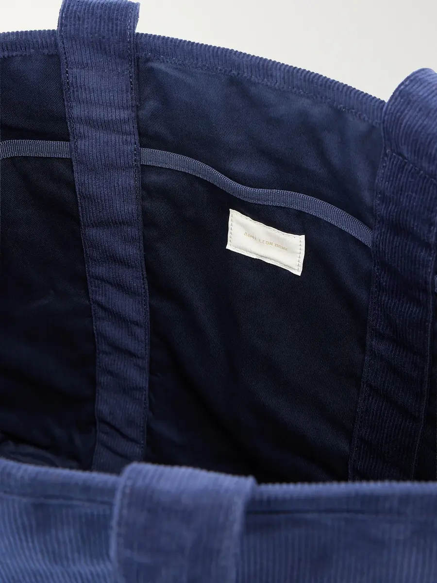 Aimé Leon Dore Logo-Embroidered Cotton-Corduroy Tote - Men | Thumbnail 6