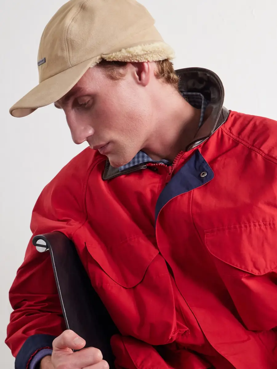 Aimé Leon Dore Shearling-Trimmed Suede Trapper Cap - Men | Thumbnail 2 Aimé Leon Dore Shearling-Trimmed Suede Trapper Cap - Men | Thumbnail 2