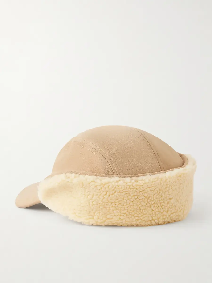 Aimé Leon Dore Shearling-Trimmed Suede Trapper Cap - Men | Thumbnail 4 Aimé Leon Dore Shearling-Trimmed Suede Trapper Cap - Men | Thumbnail 4