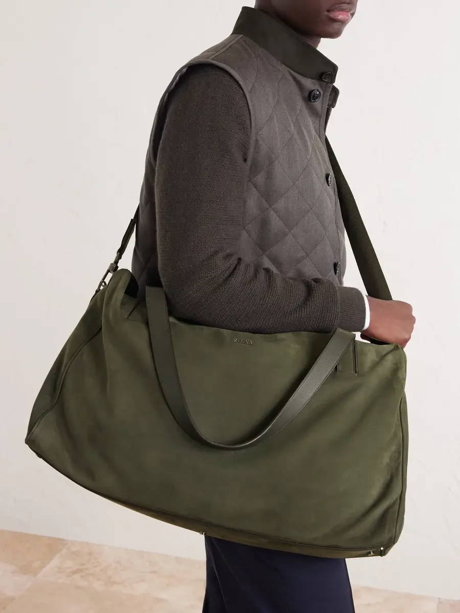 Zegna Nubuck Weekend Bag - Men | Thumbnail 2 Zegna Nubuck Weekend Bag - Men | Thumbnail 2