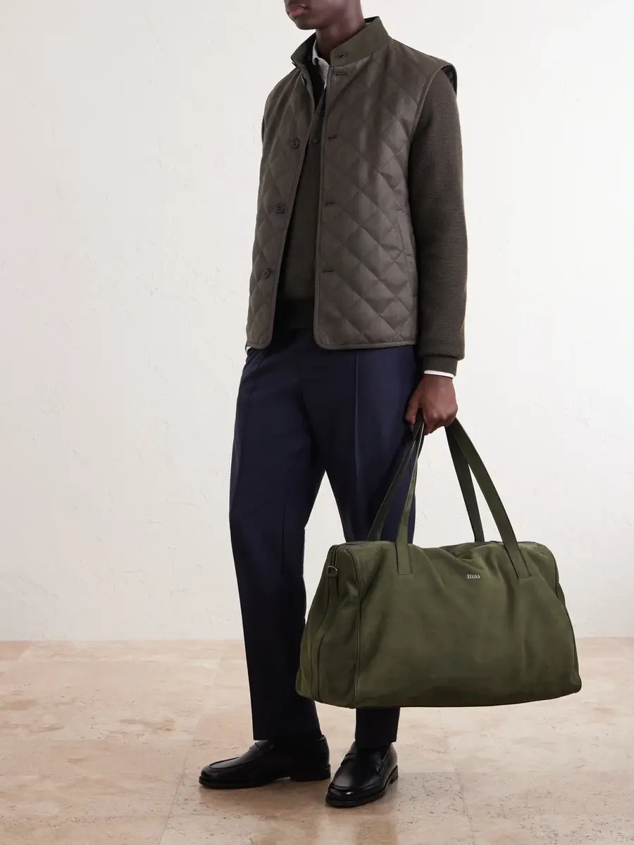 Zegna Nubuck Weekend Bag - Men | Thumbnail 3 Zegna Nubuck Weekend Bag - Men | Thumbnail 3