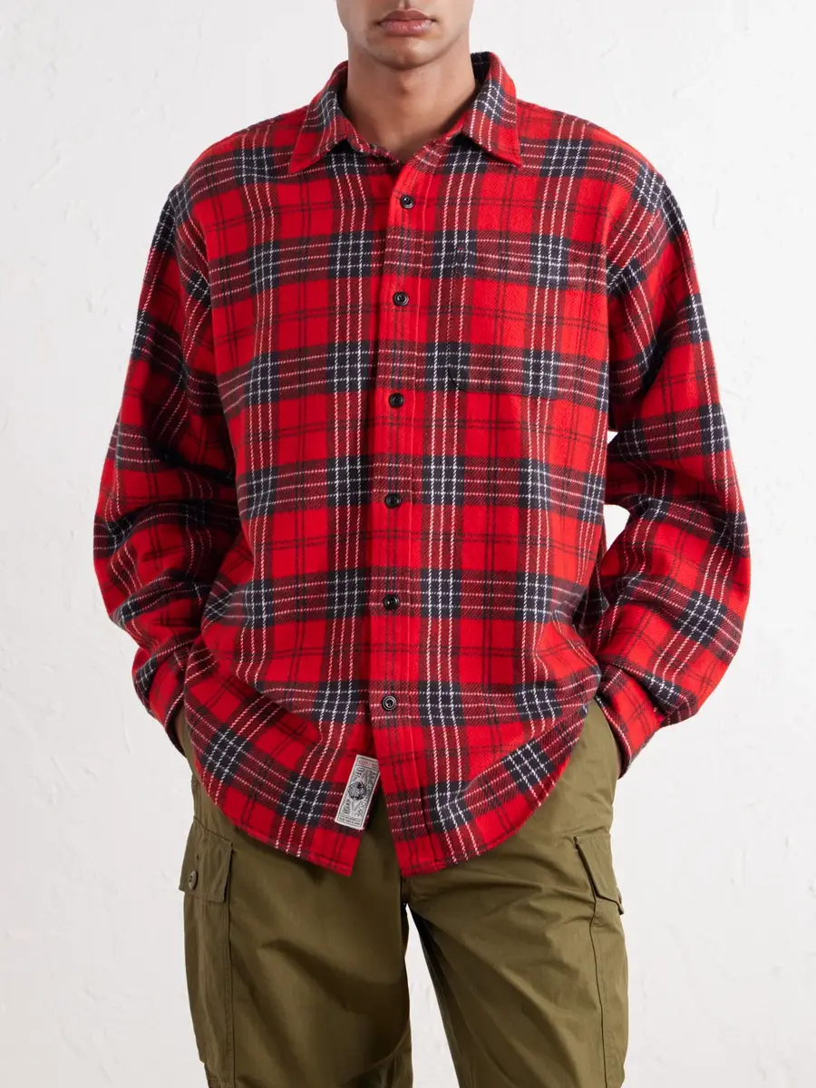 Aimé Leon Dore Checked Cotton-Flannel Shirt - Men | Thumbnail 3