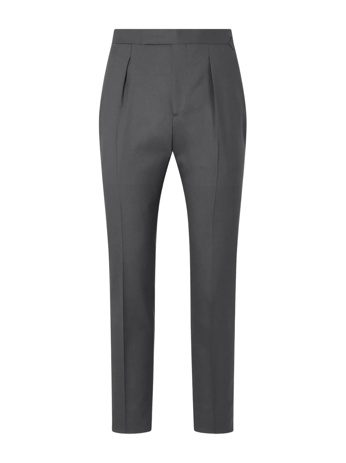 Thom Sweeney Tapered Pleated Wool-Twill Suit Trousers - Men