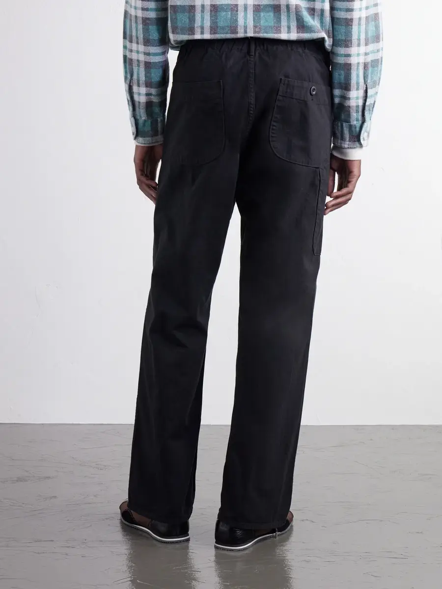 OrSlow Straight-Leg Woven Herringbone Cotton Trousers - Men | Thumbnail 4 OrSlow Straight-Leg Woven Herringbone Cotton Trousers - Men | Thumbnail 4