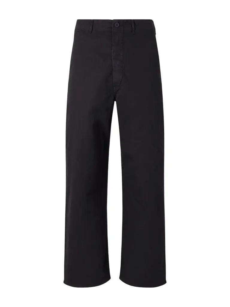 OrSlow Straight-Leg Woven Herringbone Cotton Trousers - Men