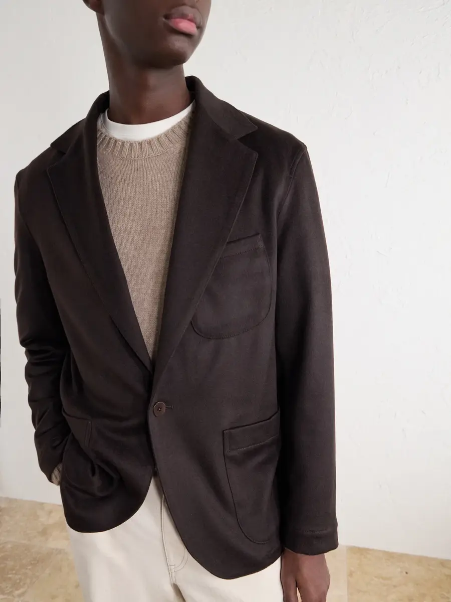 Stòffa Woven Cashmere Blazer - Men | Thumbnail 5