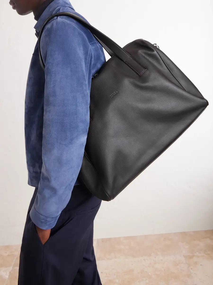 Zegna Leather Weekend Bag - Men | Thumbnail 2