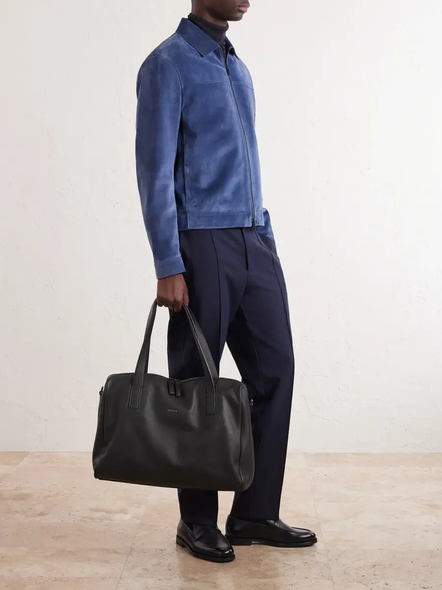 Zegna Leather Weekend Bag - Men | Thumbnail 3