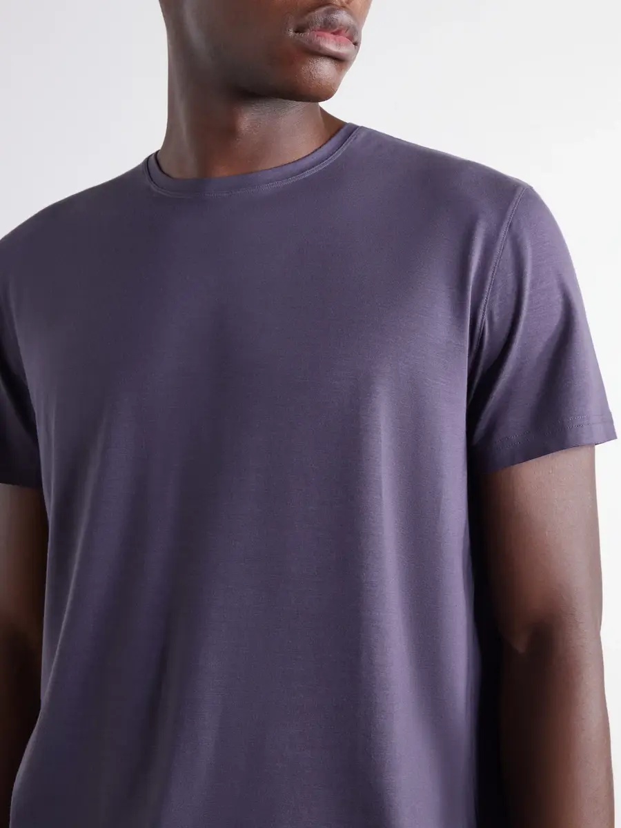 Derek Rose Basel Stretch-Modal Jersey Pyjama T-Shirt - Men | Thumbnail 5