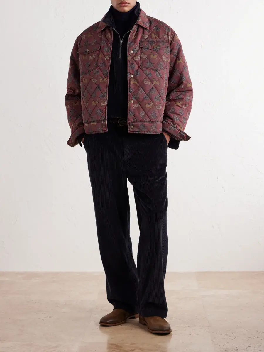 Aimé Leon Dore Printed Quilted Shell Jacket - Men | Thumbnail 2