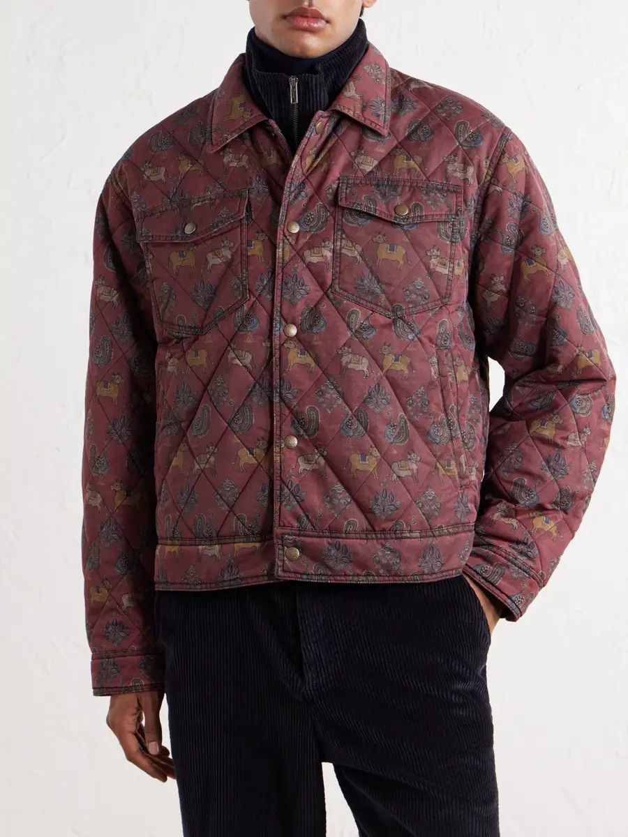 Aimé Leon Dore Printed Quilted Shell Jacket - Men | Thumbnail 3