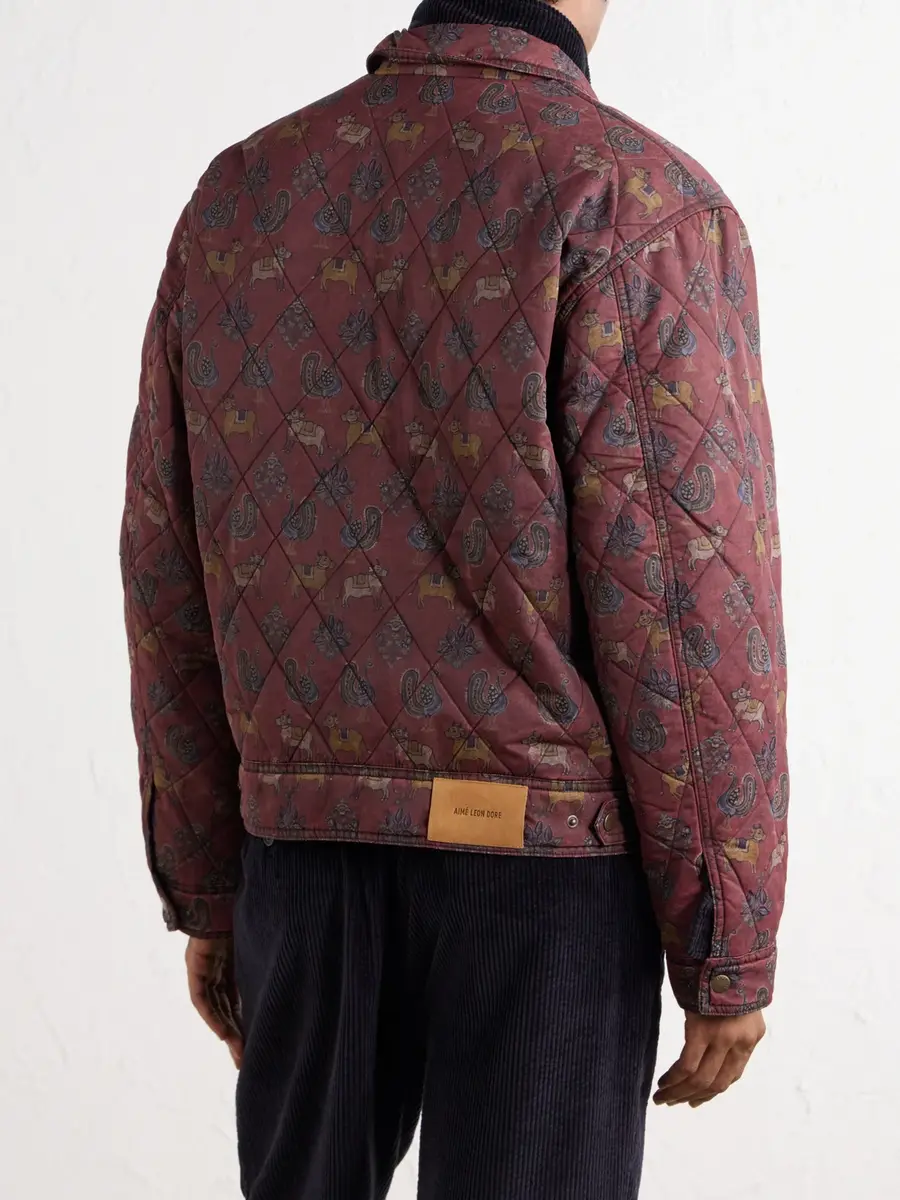 Aimé Leon Dore Printed Quilted Shell Jacket - Men | Thumbnail 4