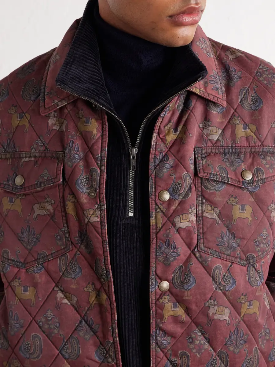 Aimé Leon Dore Printed Quilted Shell Jacket - Men | Thumbnail 5