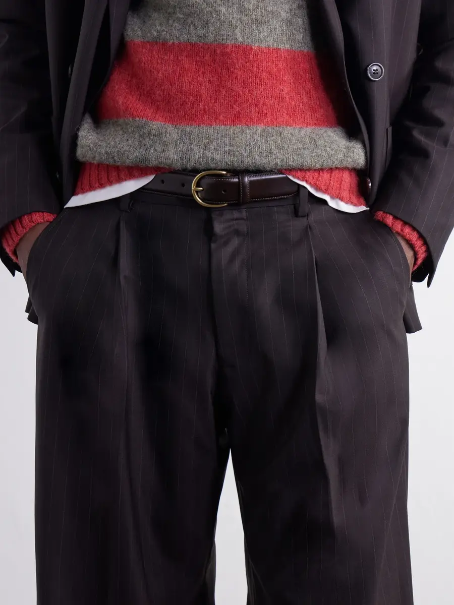 MORJAS 3cm Leather Belt - Men | Thumbnail 2