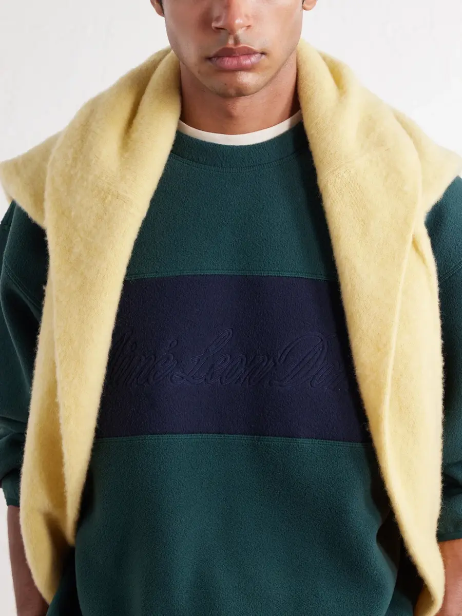 Aimé Leon Dore Logo-Embroidered Two-Tone Fleece Sweatshirt - Men | Thumbnail 5 Aimé Leon Dore Logo-Embroidered Two-Tone Fleece Sweatshirt - Men | Thumbnail 5