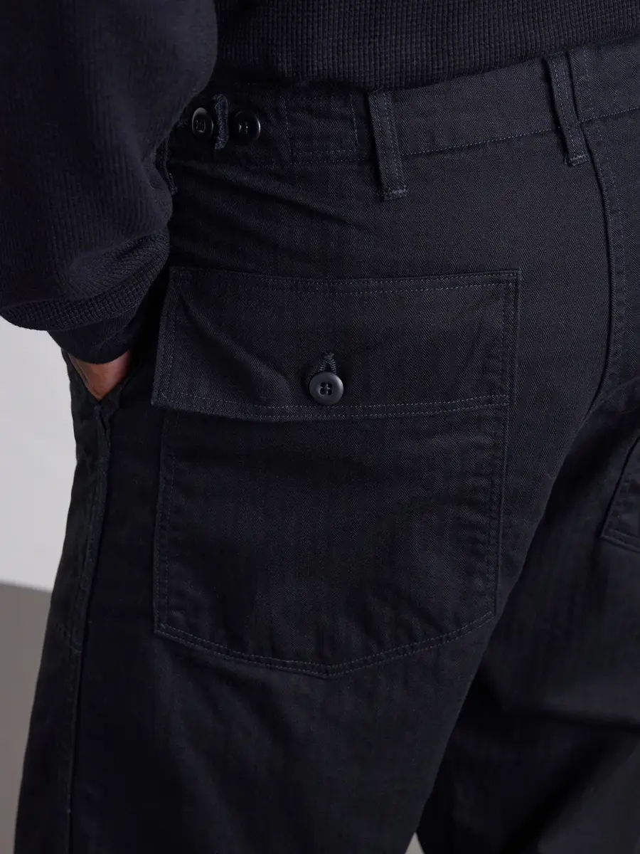 OrSlow Straight-Leg Herringbone Cotton Trousers - Men | Thumbnail 6