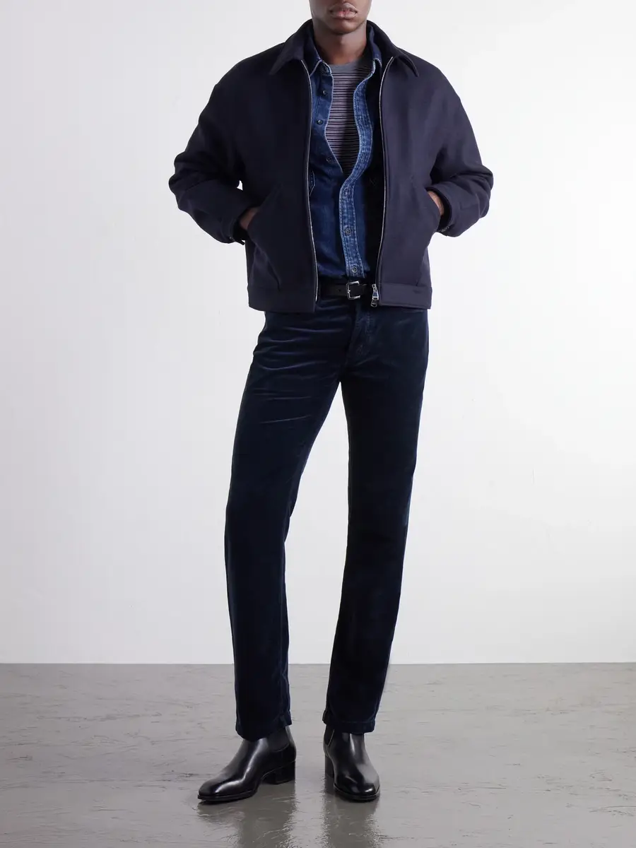 Massimo Alba Straight-Leg Cotton-Velvet Trousers - Men | Thumbnail 2 Massimo Alba Straight-Leg Cotton-Velvet Trousers - Men | Thumbnail 2