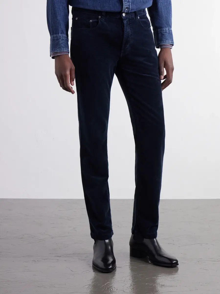 Massimo Alba Straight-Leg Cotton-Velvet Trousers - Men | Thumbnail 3 Massimo Alba Straight-Leg Cotton-Velvet Trousers - Men | Thumbnail 3