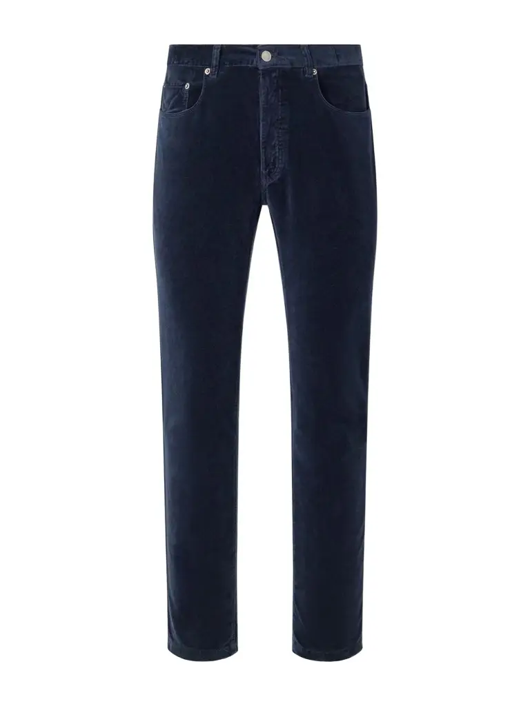 Massimo Alba Straight-Leg Cotton-Velvet Trousers - Men