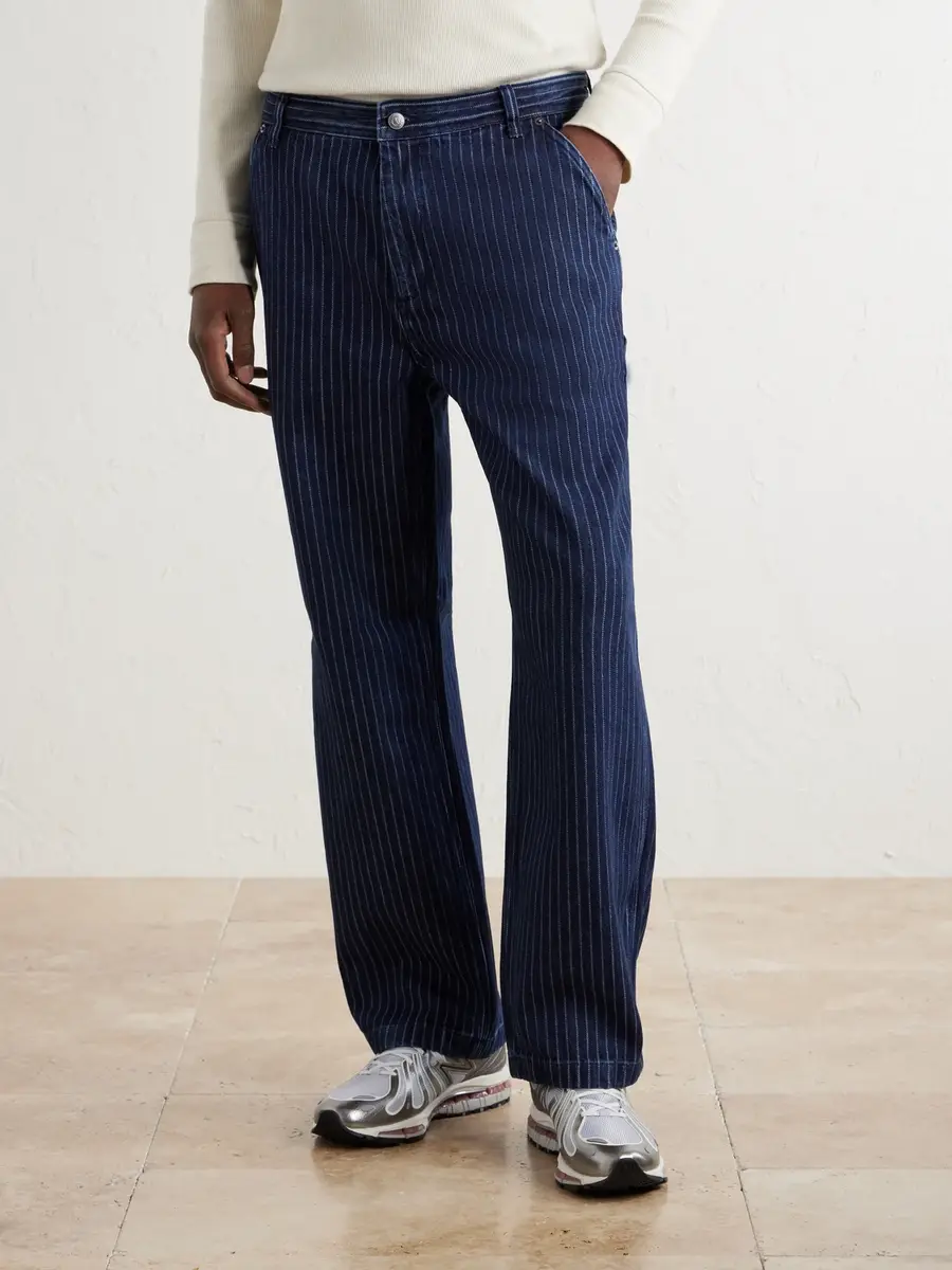 Aimé Leon Dore Painter Straight-Leg Striped Jeans - Men | Thumbnail 3 Aimé Leon Dore Painter Straight-Leg Striped Jeans - Men | Thumbnail 3
