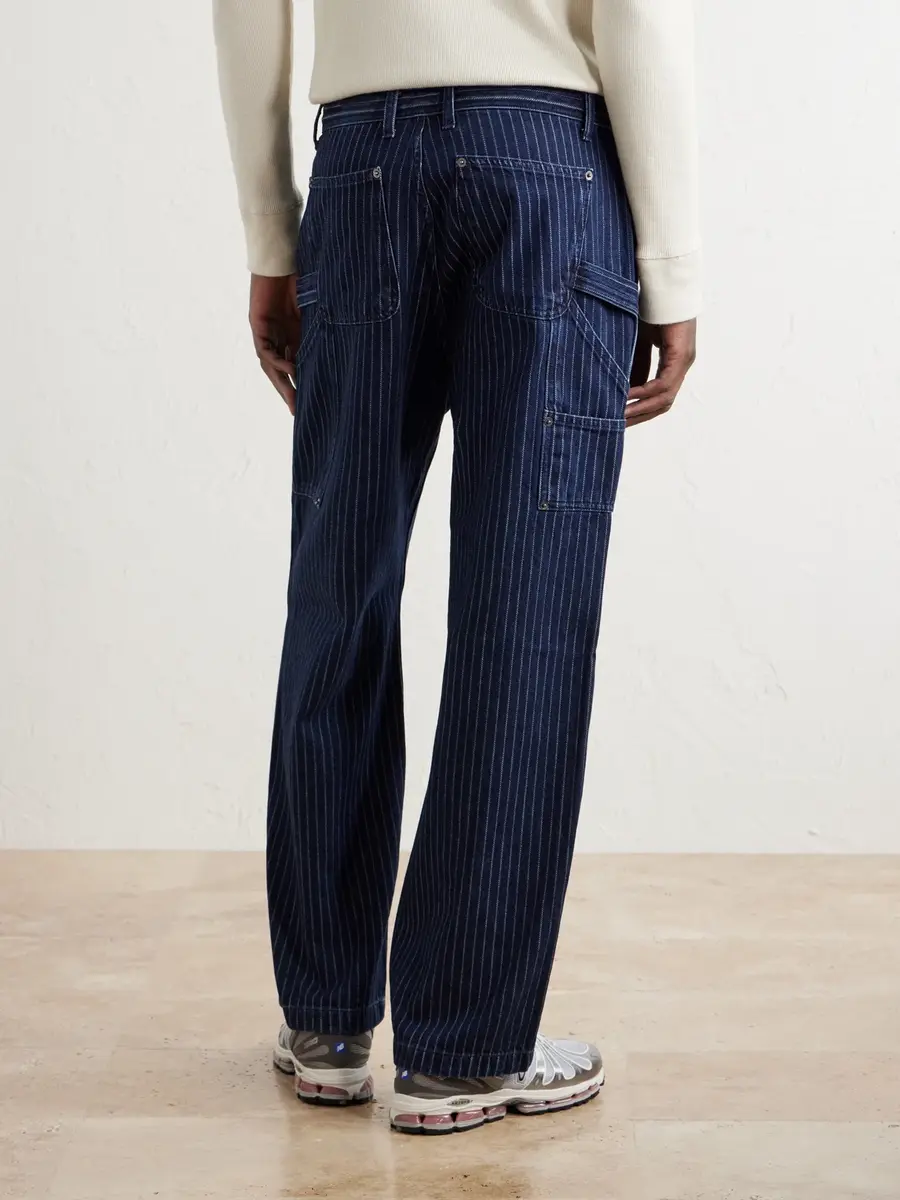 Aimé Leon Dore Painter Straight-Leg Striped Jeans - Men | Thumbnail 4 Aimé Leon Dore Painter Straight-Leg Striped Jeans - Men | Thumbnail 4