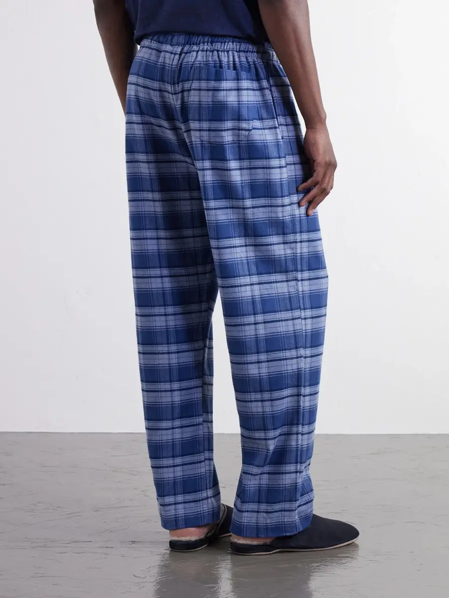 Derek Rose Kelburn Straight-Leg Checked Brushed Cotton-Flannel Pyjama Trousers - Men | Thumbnail 4 Derek Rose Kelburn Straight-Leg Checked Brushed Cotton-Flannel Pyjama Trousers - Men | Thumbnail 4