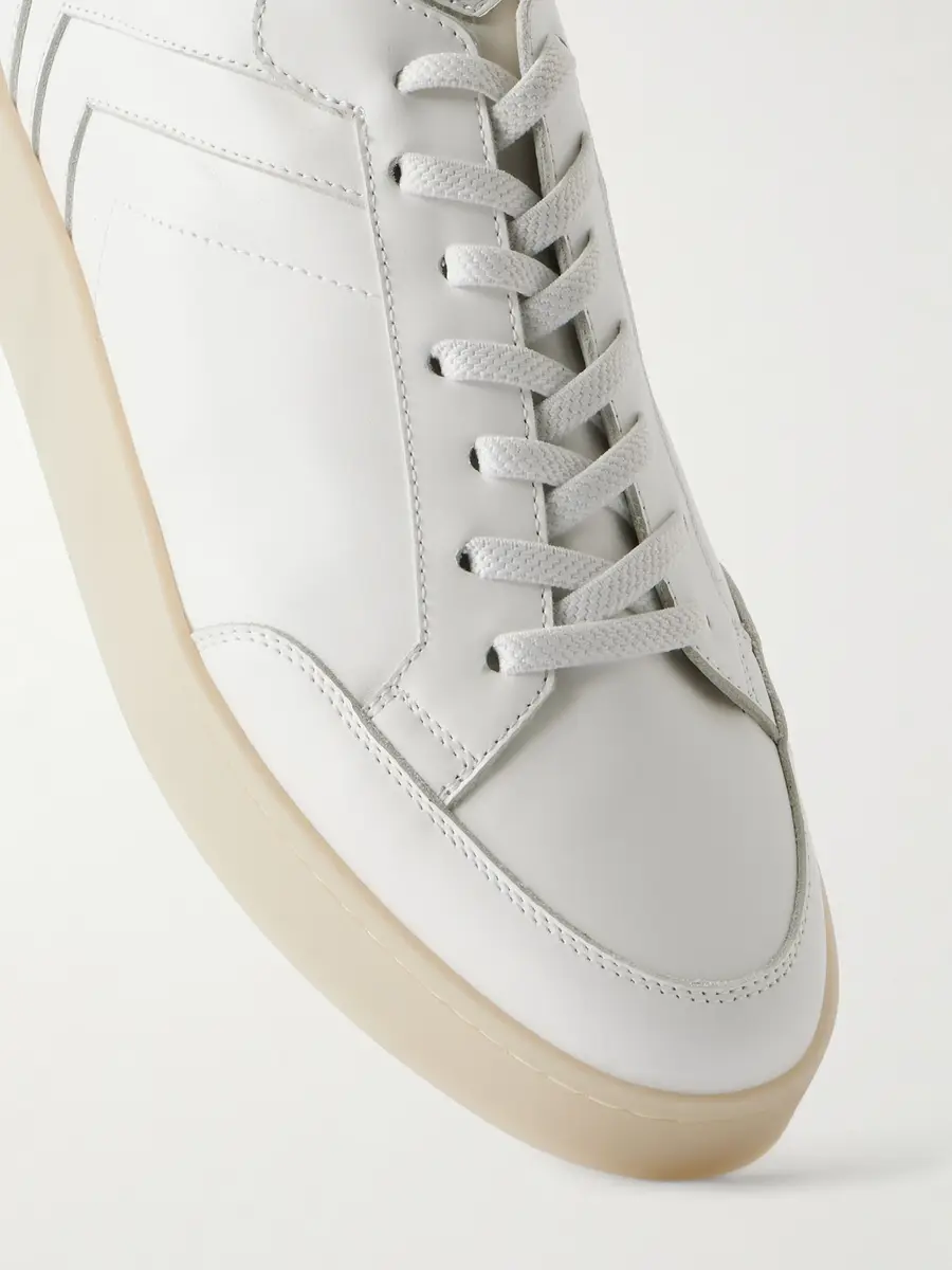 Canali Nuvola Nubuck-Trimmed Leather Sneakers - Men | Thumbnail 5