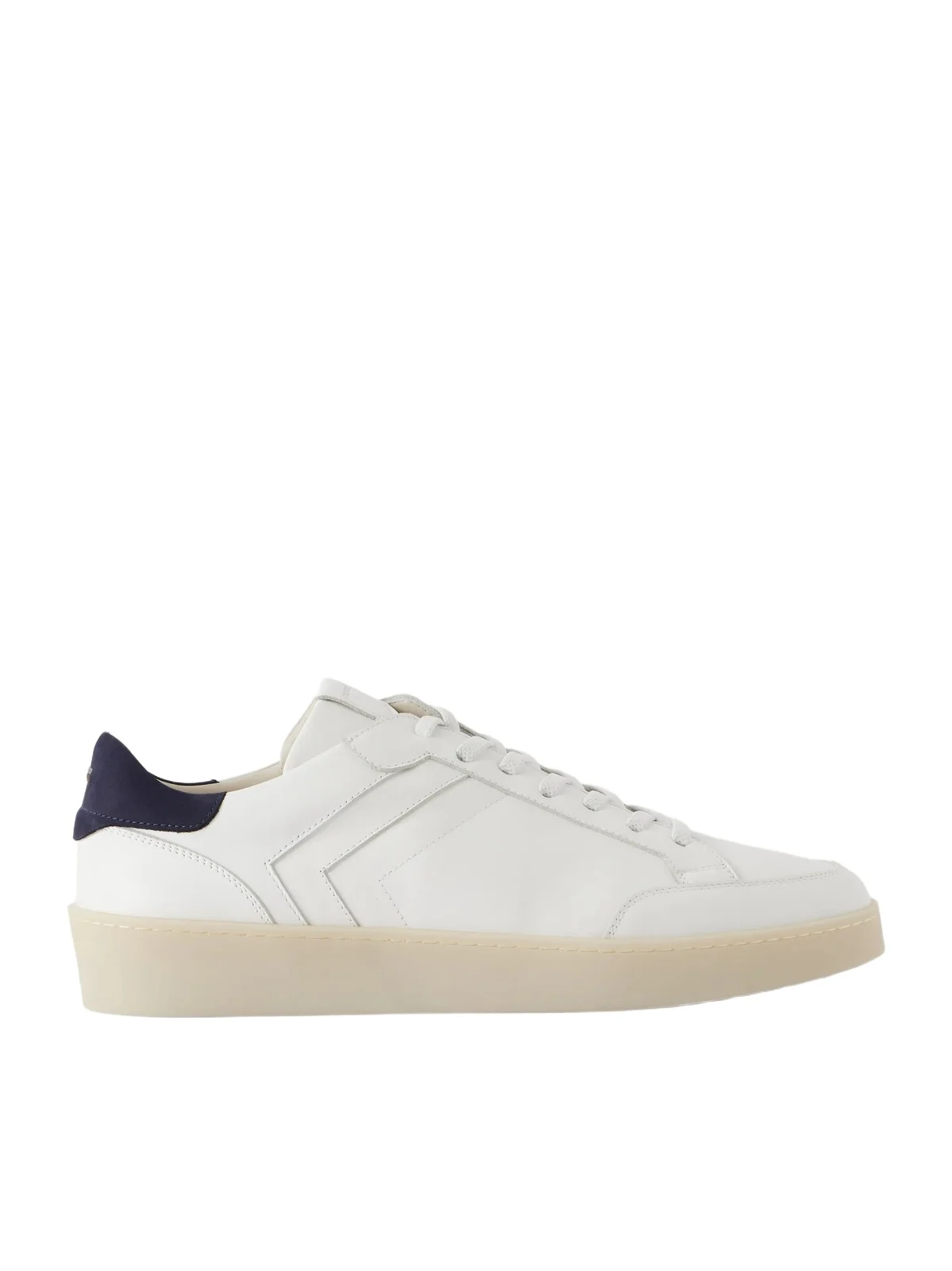 Canali Nuvola Nubuck-Trimmed Leather Sneakers - Men