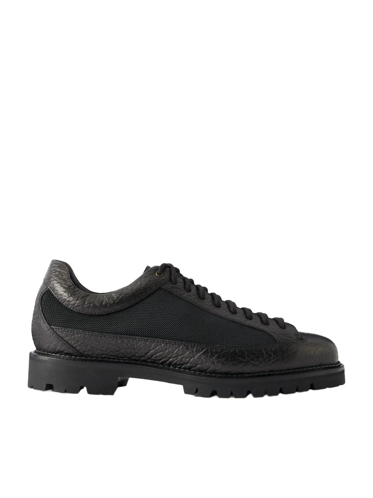 Aimé Leon Dore Field Textured Leather-Trimmed Mesh Hiking Boots - Men