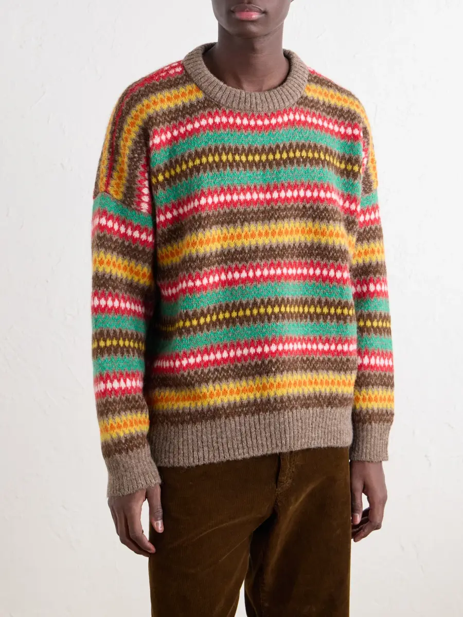 Monitaly Fair Isle Alpaca-Blend Intarsia Sweater - Men | Thumbnail 3 Monitaly Fair Isle Alpaca-Blend Intarsia Sweater - Men | Thumbnail 3