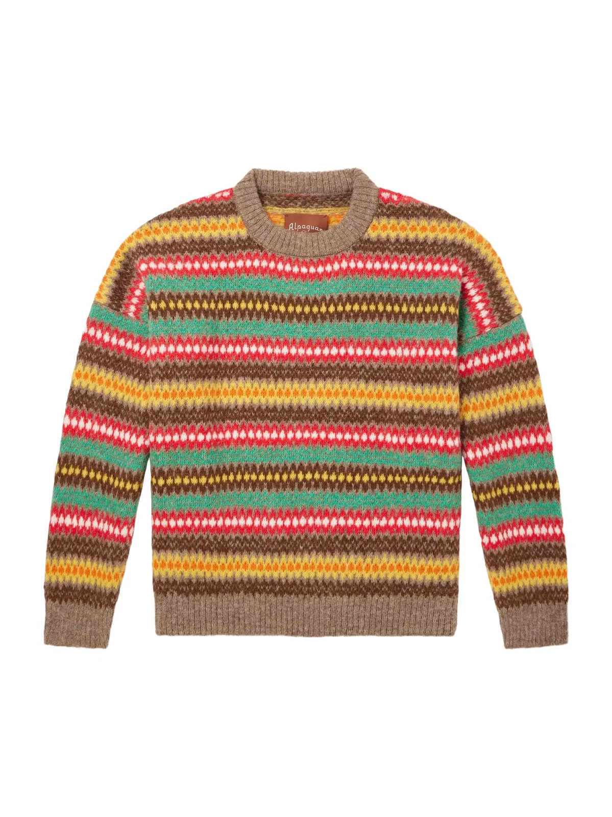 Fair Isle Alpaca-Blend Intarsia Sweater - Men