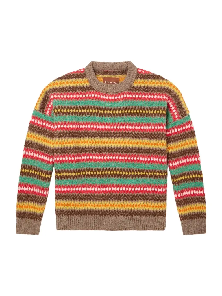 Monitaly Fair Isle Alpaca-Blend Intarsia Sweater - Men