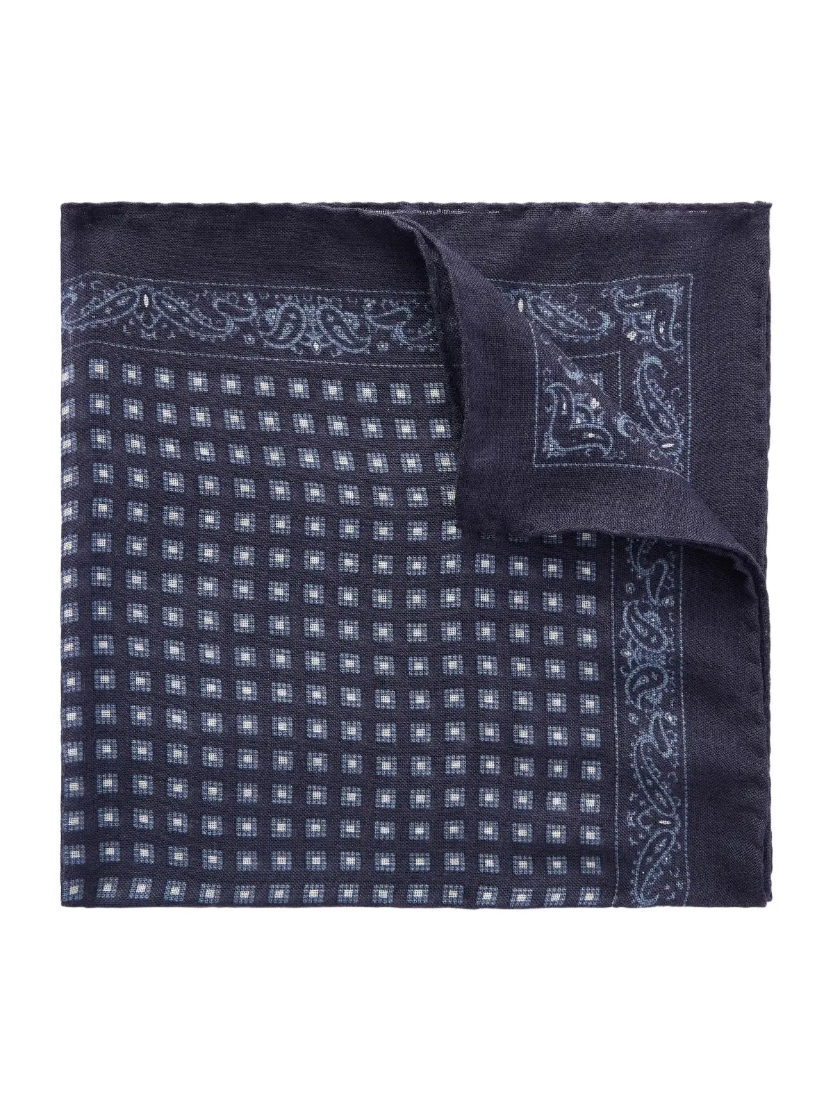 Drake's Paisley-Print Silk and Wool-Blend Challis Pocket Square - Men