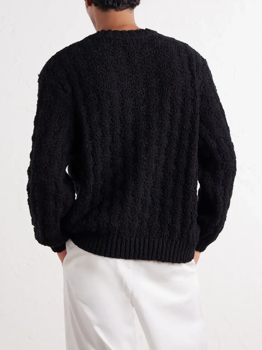 Aimé Leon Dore Textured Cotton-Blend Sweater - Men | Thumbnail 4