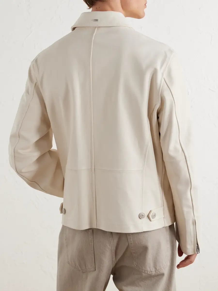 Our Legacy Rework Panelled Waxed-Suede Jacket - Men | Thumbnail 4 Our Legacy Rework Panelled Waxed-Suede Jacket - Men | Thumbnail 4