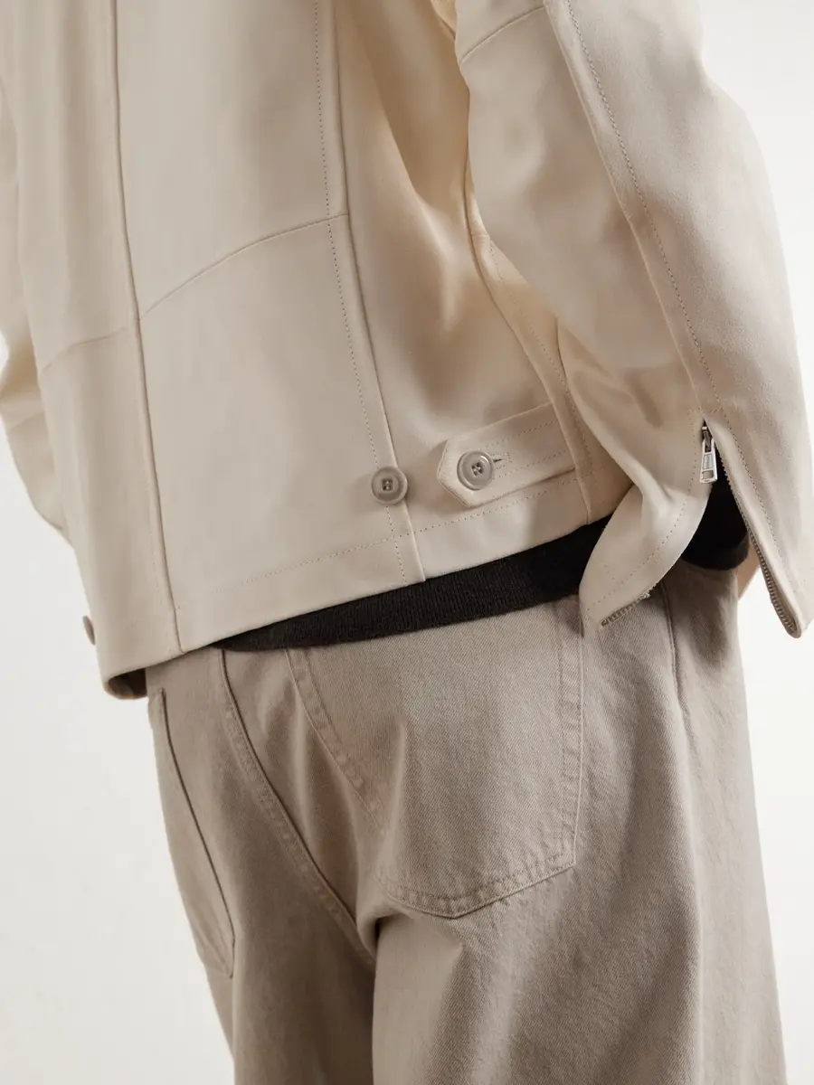 Our Legacy Rework Panelled Waxed-Suede Jacket - Men | Thumbnail 6 Our Legacy Rework Panelled Waxed-Suede Jacket - Men | Thumbnail 6