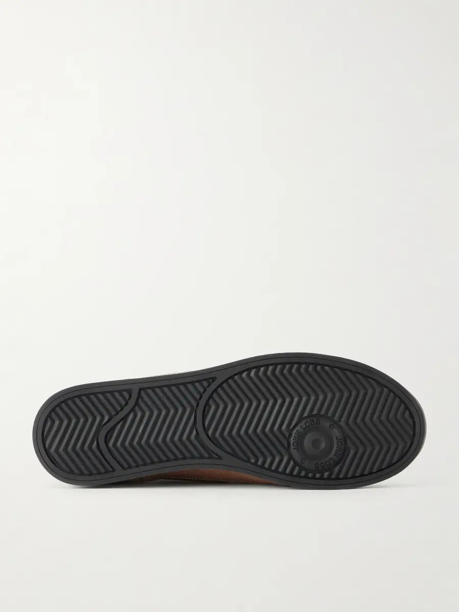 John Lobb Court Panelled Nubuck Sneakers - Men | Thumbnail 3 John Lobb Court Panelled Nubuck Sneakers - Men | Thumbnail 3